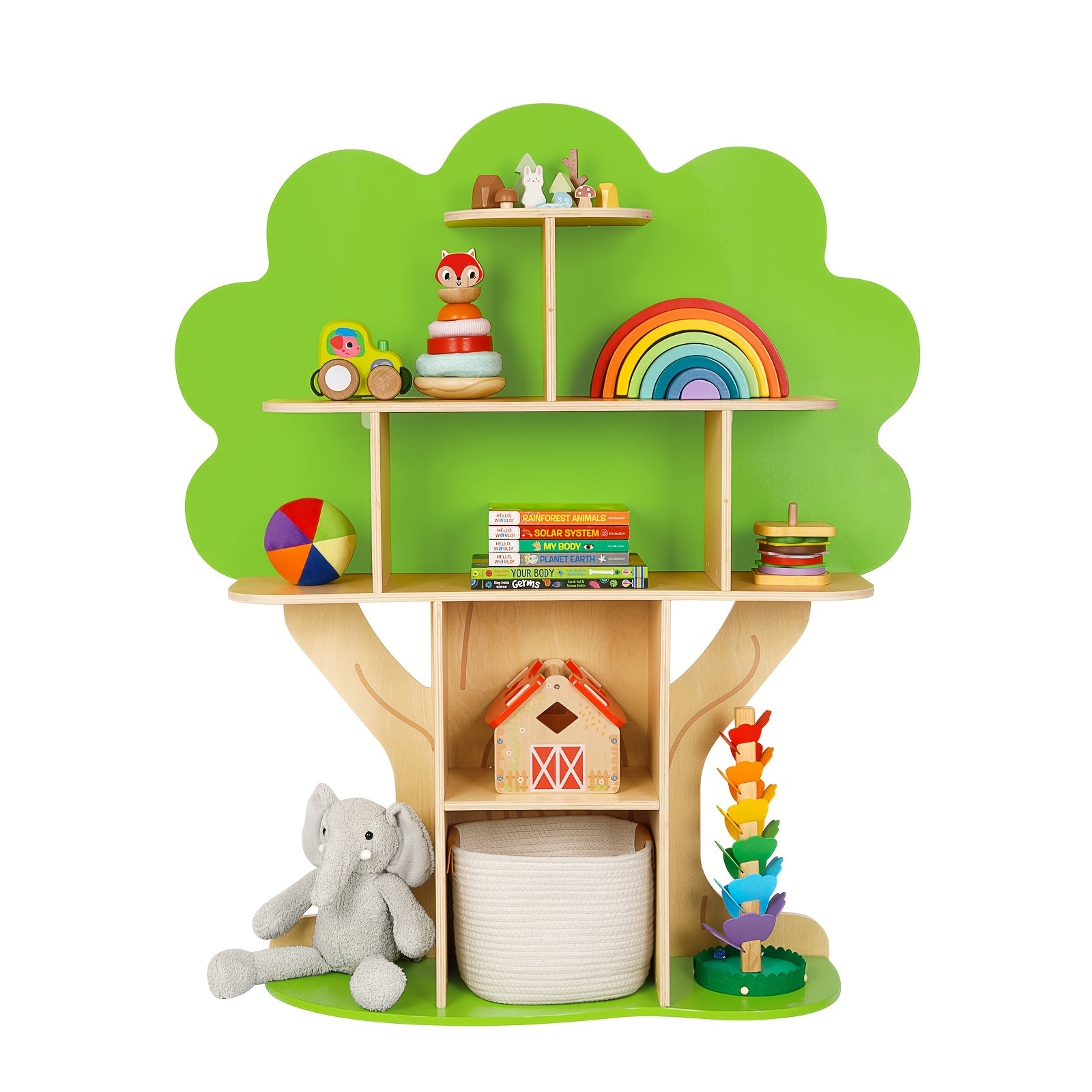 Wooden Bookshelf for Children, Designed to Display And Organize Books in Reading Areas, Classrooms, Playrooms, And Nurseries