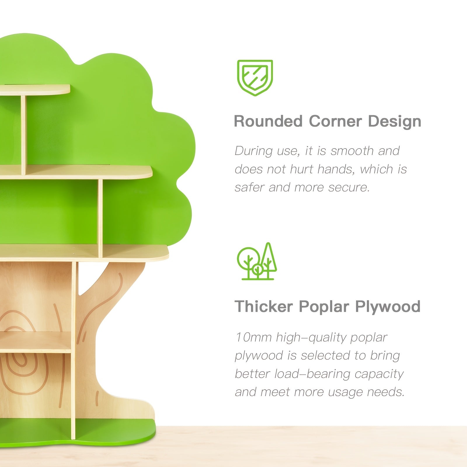 Wooden Bookshelf for Children, Designed to Display And Organize Books in Reading Areas, Classrooms, Playrooms, And Nurseries