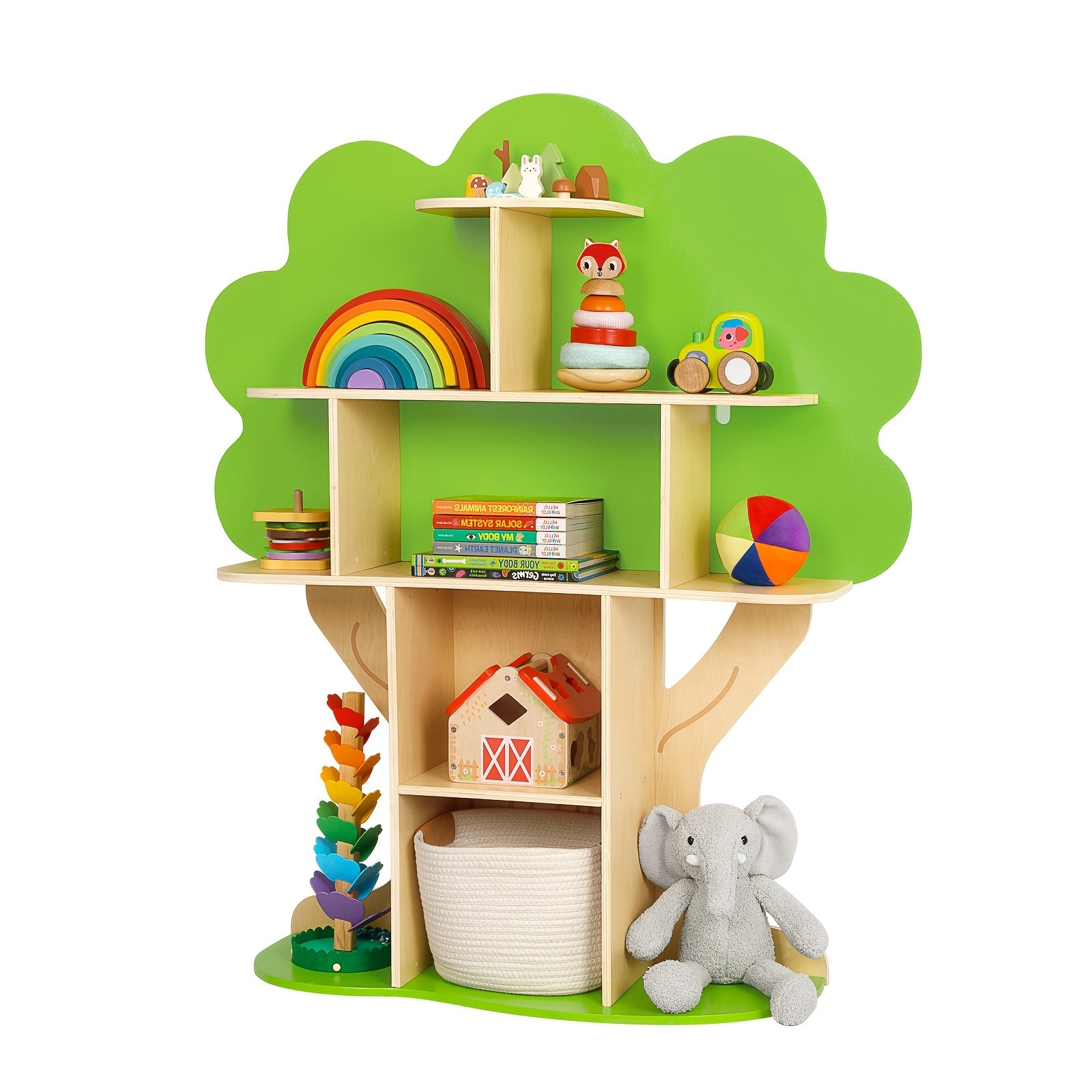 Wooden Bookshelf for Children, Designed to Display And Organize Books in Reading Areas, Classrooms, Playrooms, And Nurseries
